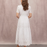The Georgie Tiered Broderie Dress