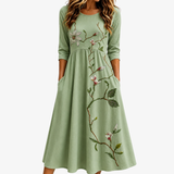 Iman - Willow Bloom Sage Midi Dress