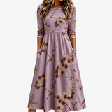 Jia Hui - Heather Meadow Floral Pocket Midi Dress