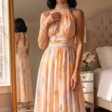 Elin | Soft Halter Midi Dress