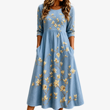 Zara - Bluebell Meadow Pocket Midi Dress