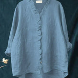Xin | Lightweight Ruffle Blouse