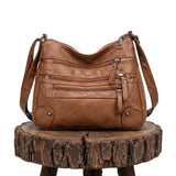 Rosalia's Multi-Zip Carry | Shoulder Bag