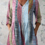 Mei Lin | Flowing V-Neck Long Blouse