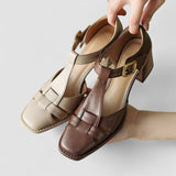 Xinyi™ | Orthopedic T-Strap Block Heels