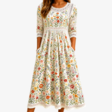 Jolene - Wildflower Meadow Charm Midi Dress