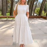 The Georgie Tiered Broderie Dress