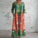 Hannah | Vintage Floral Maxi Dress