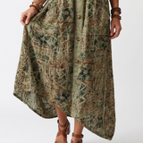 Aleta | Button Front Oversized Pocket Midi Dress
