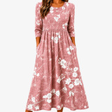 Diyana - Blush Bloom Grace Pocket Midi Dress