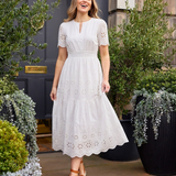 The Georgie Tiered Broderie Dress