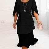 Patricia | Elegant Comfort Ruffle Dress