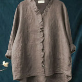 Xin | Lightweight Ruffle Blouse