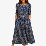 Nadia - Midnight Bloom Pocket Maxi Dress