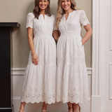 The Georgie Tiered Broderie Dress