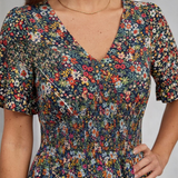 Maddie V-Neck Short Sleeve Dress