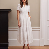 The Georgie Tiered Broderie Dress