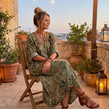 Aleta | Button Front Oversized Pocket Midi Dress