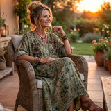 Aleta | Button Front Oversized Pocket Midi Dress