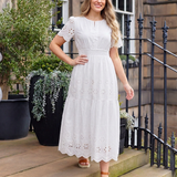 The Georgie Tiered Broderie Dress
