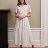 The Georgie Tiered Broderie Dress