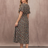 Maddie V-Neck Short Sleeve Dress