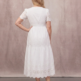 The Georgie Tiered Broderie Dress