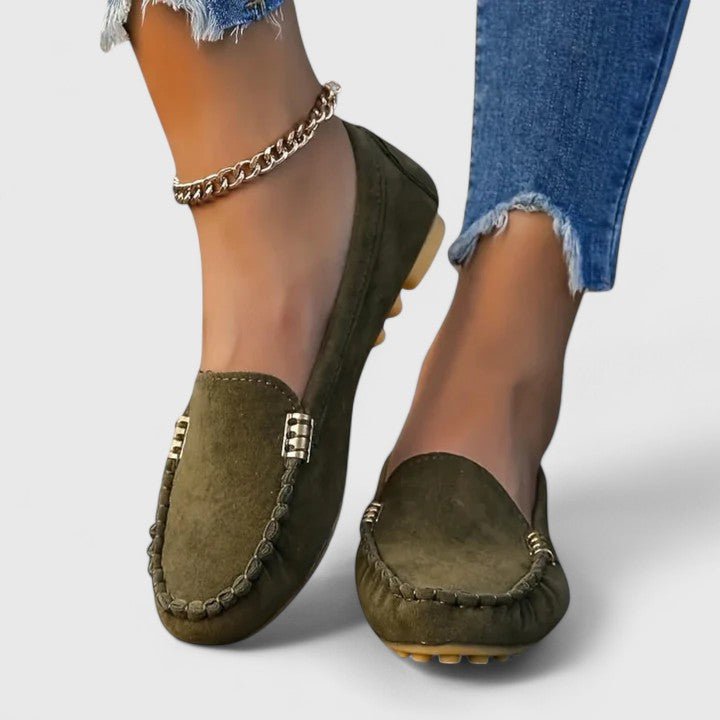 Siti | Classic Turquoise Moccasins
