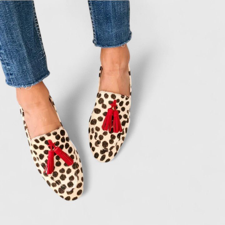 Shu Min | Tassel Red Loafers