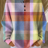Mei Ling | Pastel Check Knit Sweater