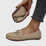 Hui Min | Chain-Detail White Loafers