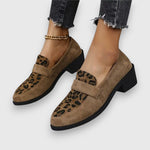 Qistina | Animal-Print Loafers