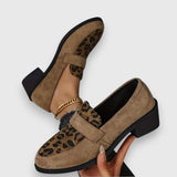 Qistina | Animal-Print Loafers