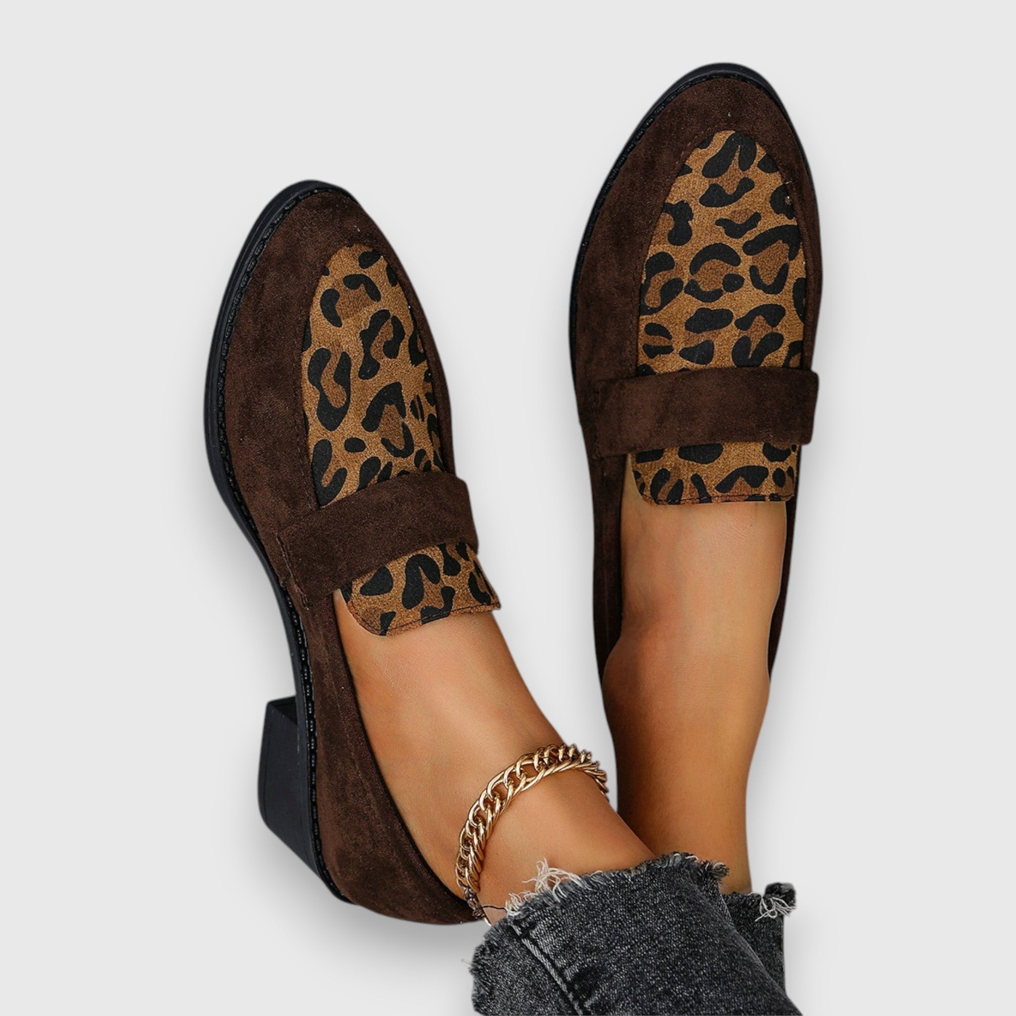 Qistina | Animal-Print Loafers