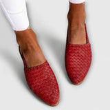 Simone | Braided Back Strap Moccasins