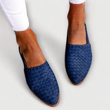 Simone | Braided Back Strap Moccasins