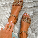 Aurora™ | Summer Enchantment Gold Sandals