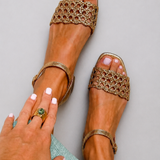 Aurora™ | Summer Enchantment Gold Sandals