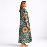 Elia | Geometric Midi Dress