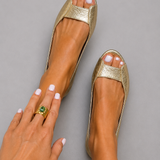 Adelina™ | Comfort Chic Gold Sandals