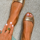 Adelina™ | Comfort Chic Gold Sandals