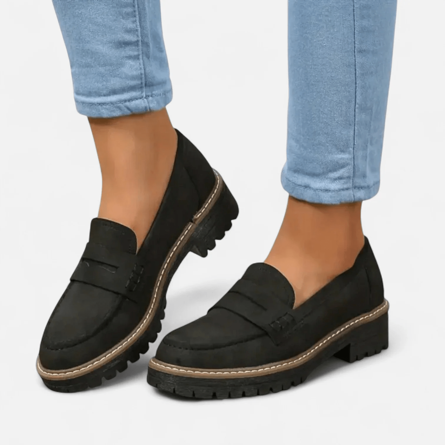 Cheryl | Classic Black Loafers