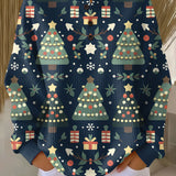 Wei Ling | Navy Christmas Tree Sweater