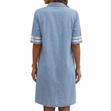 Brittany | Figure Flattering Denim Dress