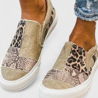 Pei Wen | Patchwork Slip-On Shoes