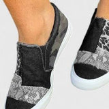 Pei Wen | Patchwork Slip-On Shoes