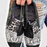 Pei Wen | Patchwork Slip-On Shoes