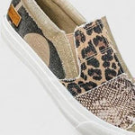 Pei Wen | Patchwork Slip-On Shoes