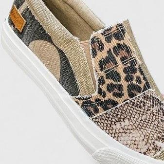Pei Wen | Patchwork Slip-On Shoes