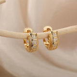 Timeless Cubic Zirconia Hoop Earrings